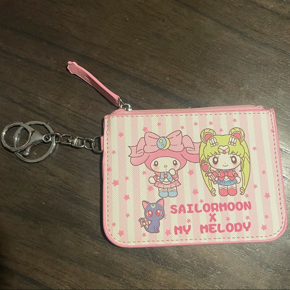 My Melody x Sailor Moon & Luna ID Cardholder Coin Purse Keychain